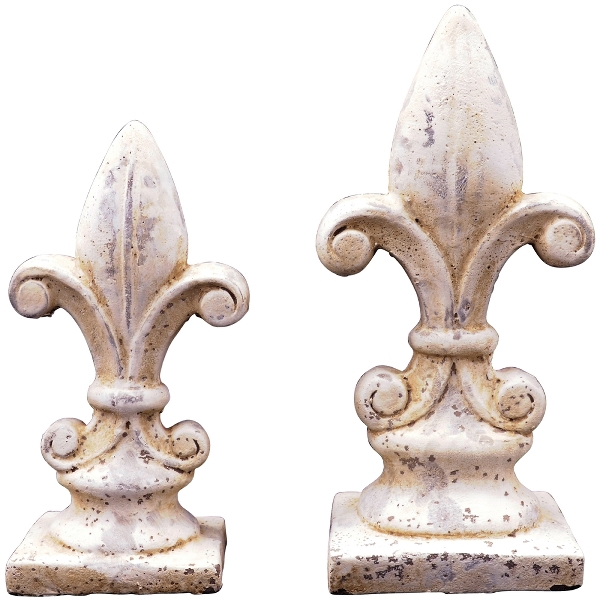 Lilie Valo, creme/weiß, Zement, 13,5x8,5x27,5 cm