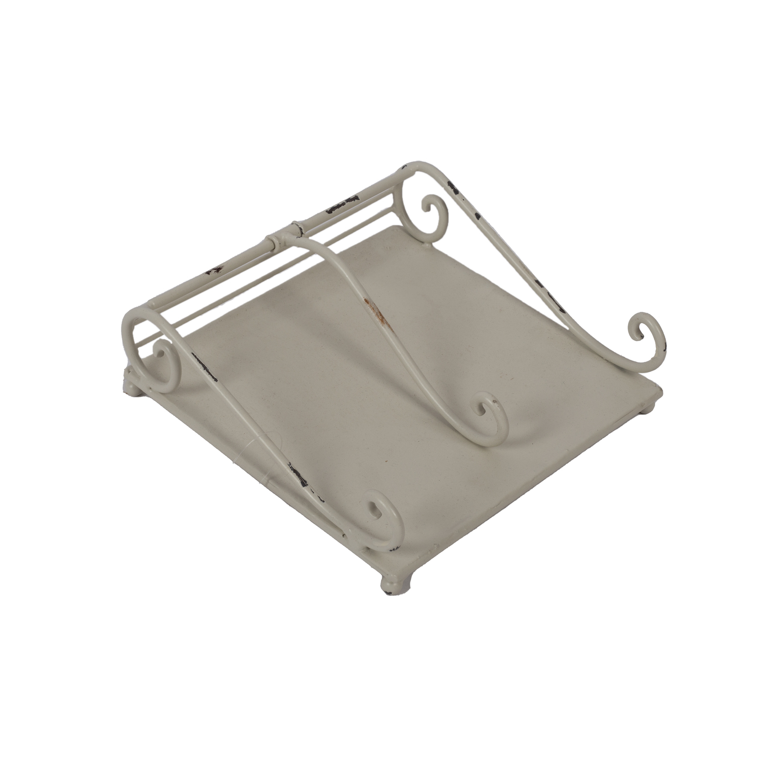 TERMINI Eleganza Serviettenhalter – Antikweiß, Metall, 18,5 cm