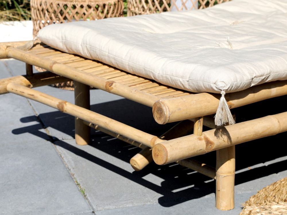 Lyon Liegestuhl einzelnd Bambus v. Chic Antique