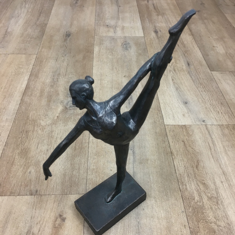 Ballerina  Tänzerin Skulptur / Bronzeoptik
