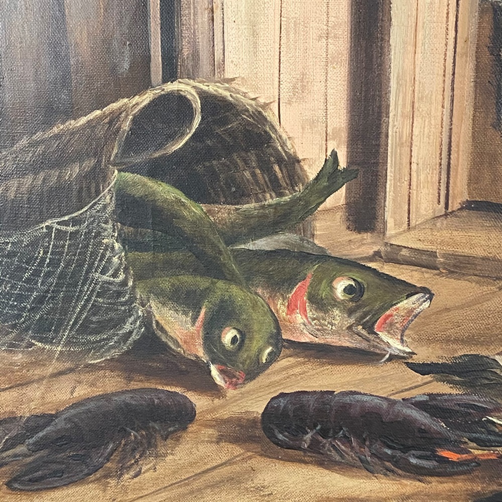 antikes Öl-Gemälde von Chr. H. Lund