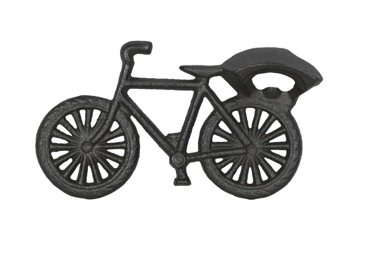 „Pedal & Plopp“ – Flaschenöffner Fahrrad aus Gusseisen
