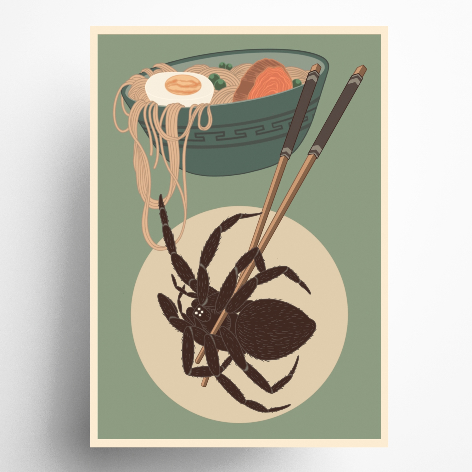 Poster Spider im Vintage-Look / DIN A3