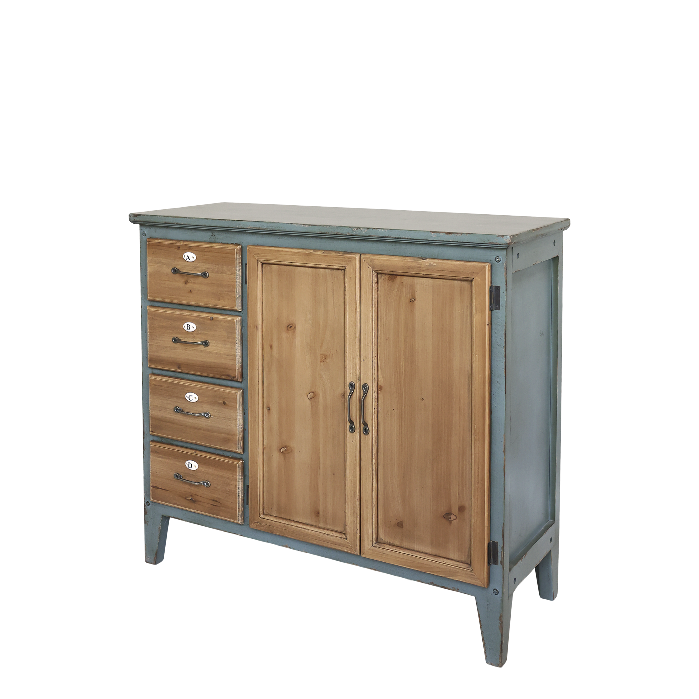 Chic Antique Schranktisch mit 4 Schubladen – rustikaler Vintage-Charme für Ihr Zuhause
