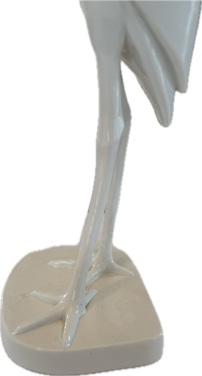 Original Meissen Porzellanfigur „Reiher“ – Entwurf Elfriede Reichel-Drechsler