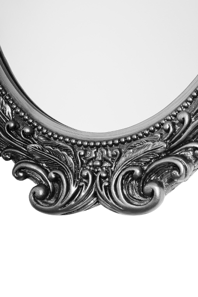 Ovaler Spiegel Mogallal, silber