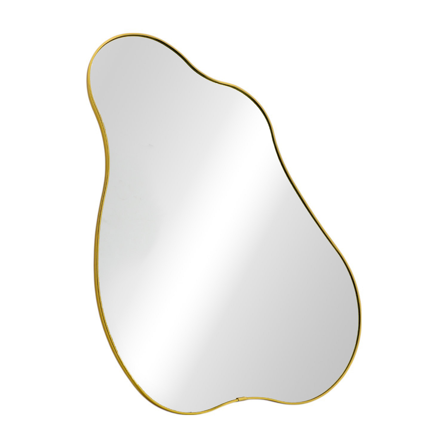 TOKA – Organischer Wandspiegel in Messingoptik