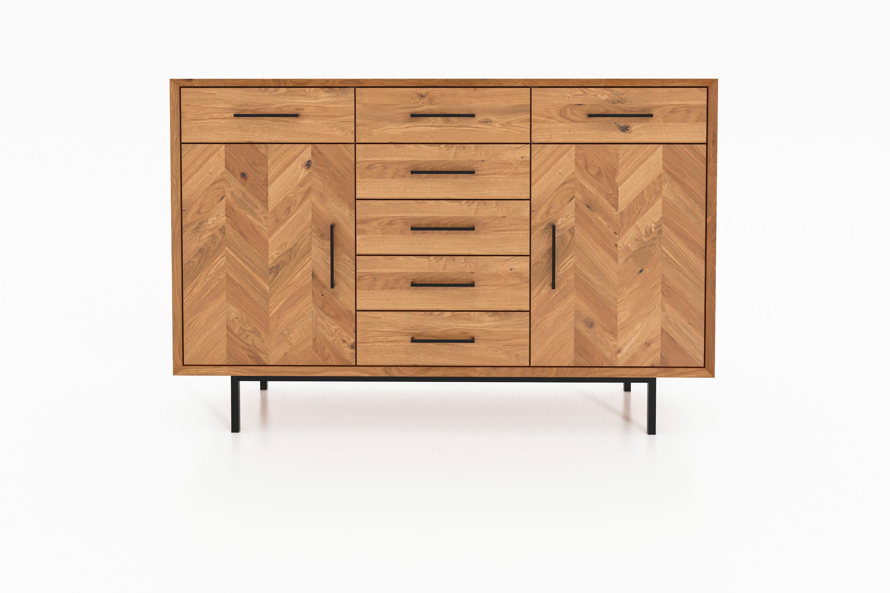 große Anrichte - Sideboard 7 Schubladen 2 Türen / Abies 2747 große Anrichte - Sideboard 7 Schubladen 2 Türen / Abies 2747