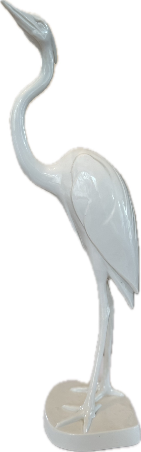 Original Meissen Porzellanfigur „Reiher“ – Entwurf Elfriede Reichel-Drechsler