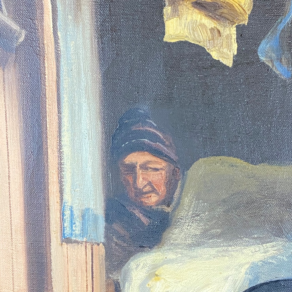 antikes Öl-Gemälde von Chr. H. Lund