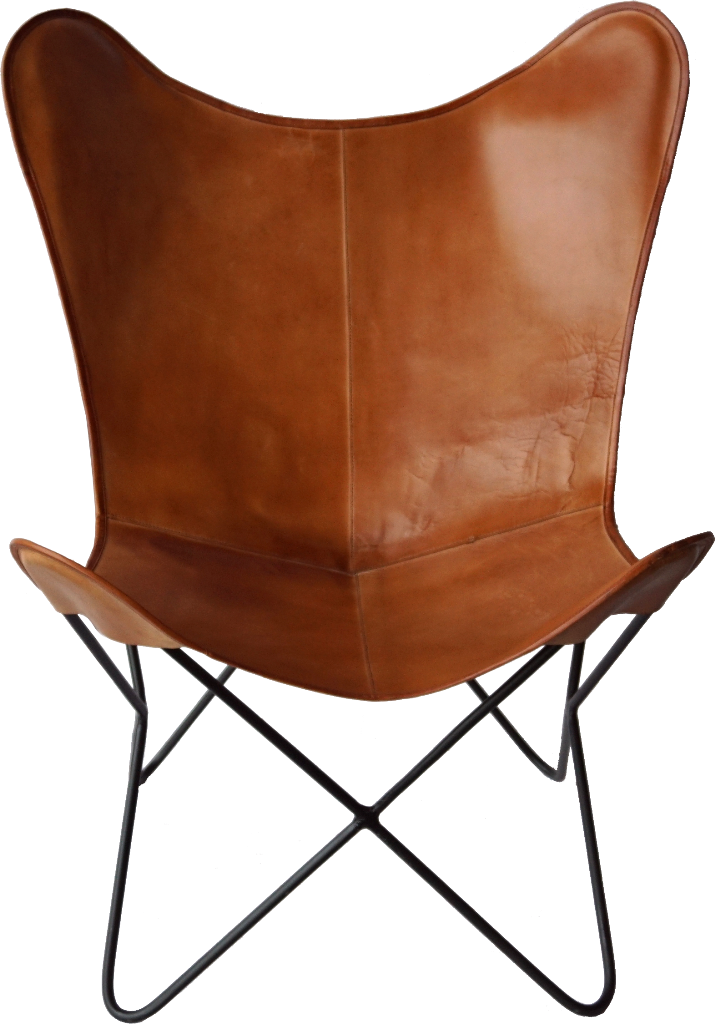 Loungesessel aus Leder Stuhl "Living" Lederbezug Trademark Living A/S
