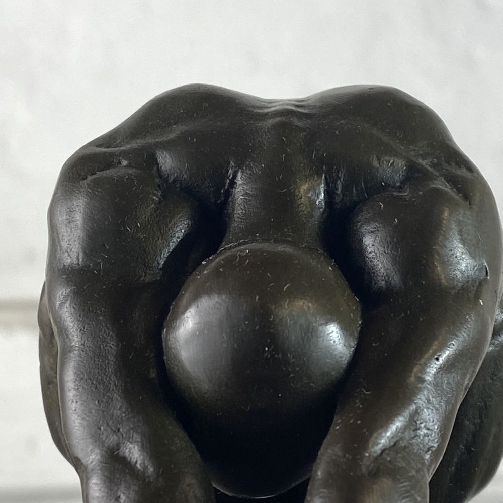 Männer Bronzefigur J.B Deposse Garanti Paris / Künstler Milo