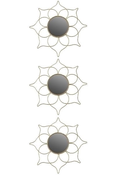 Spiegel, Pauli gold, 3er Set, Spitzen