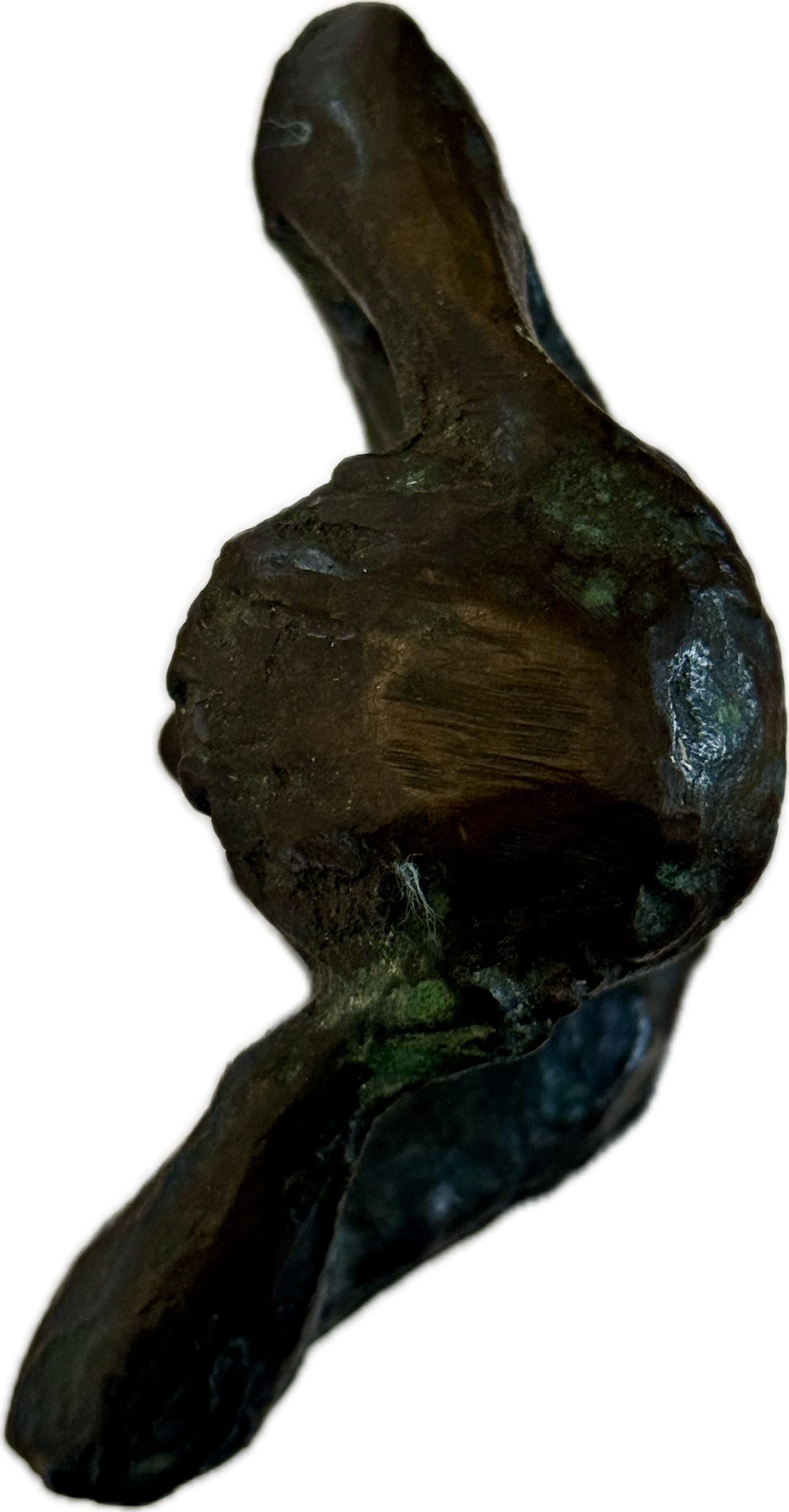 Curt Beckmann Bronze Skulptur „Stehender Junge“ – Moderne Bronzeplastik
