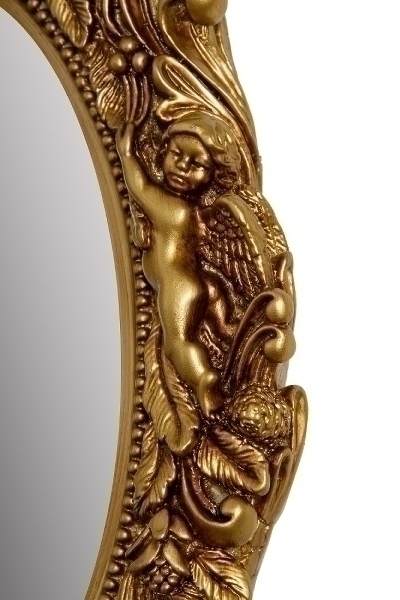 Ovaler Spiegel Mogallal, gold