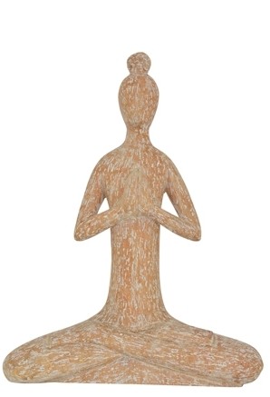 Yoga Figur / Skuptur  aus Holz