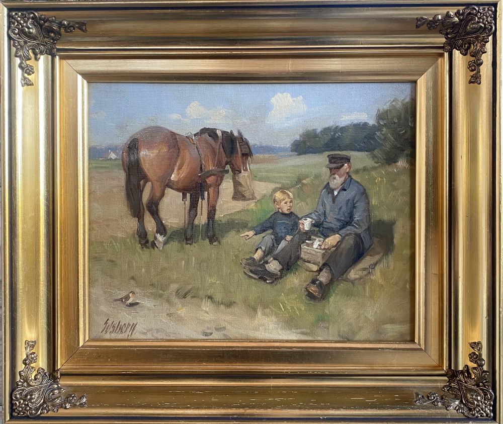 Gemälde des bekannten dänischen Maler Knud Edsberg (1911-2003)