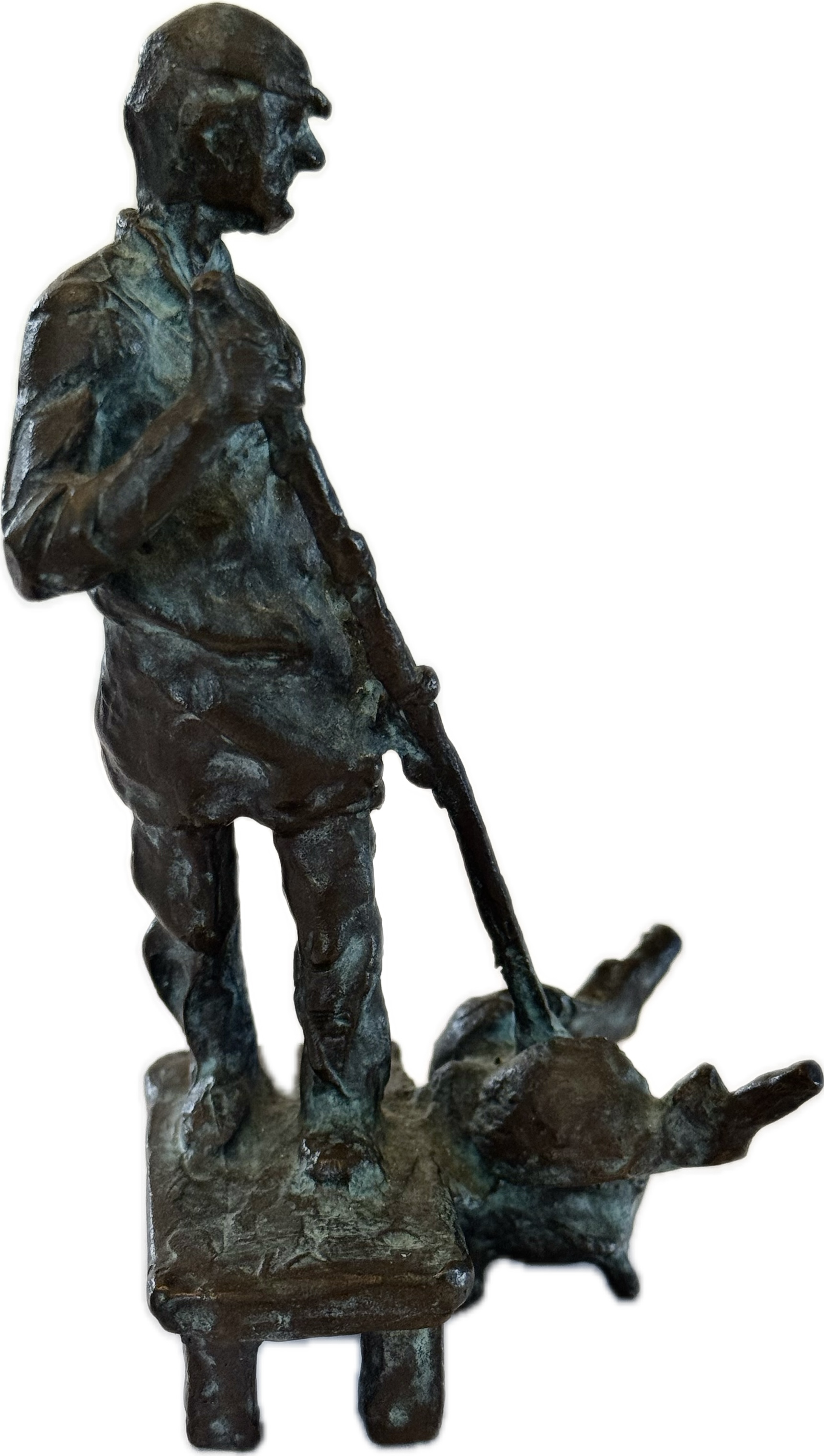 Bronzeskulptur „Glasbläser“ – ausdrucksstarke Handwerkerfigur um 1920
