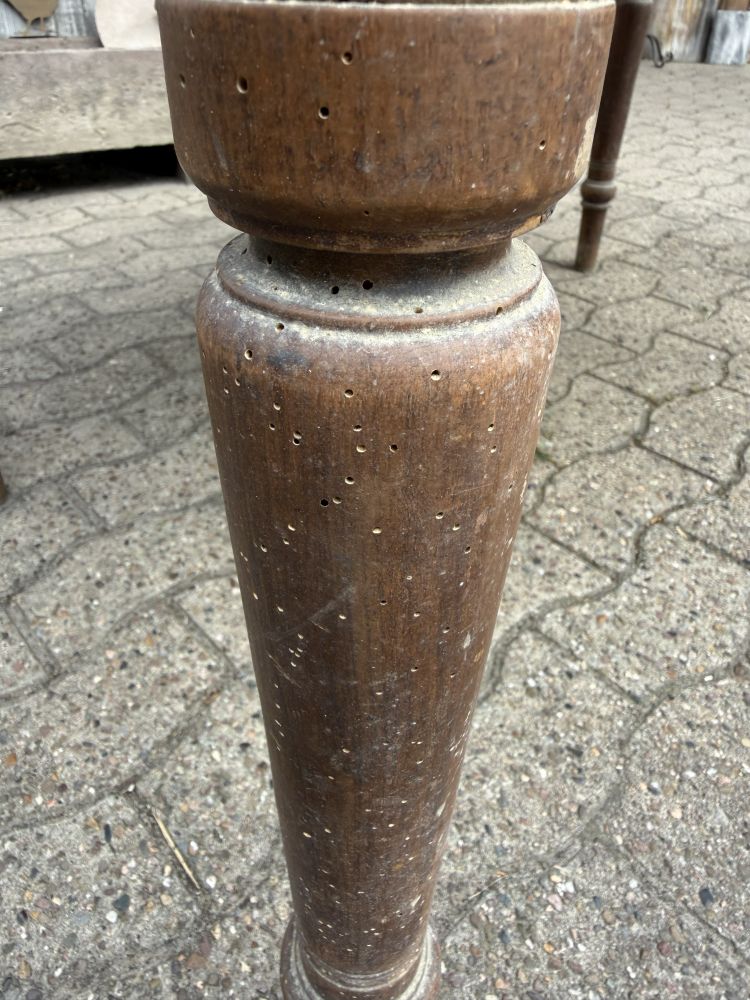 Antiker Weichholztisch um 1890 mit Schublade – unrestaurierter Originalzustand