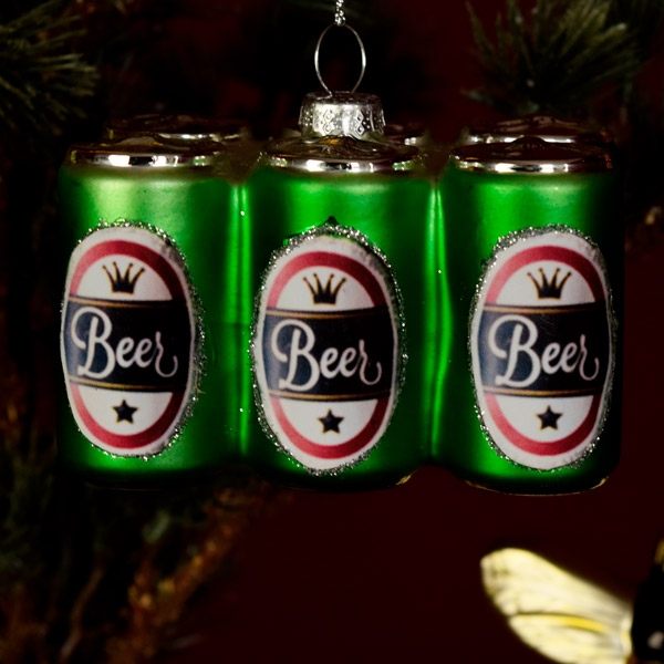 Bier-Sixpack Weihnachtsschmuck