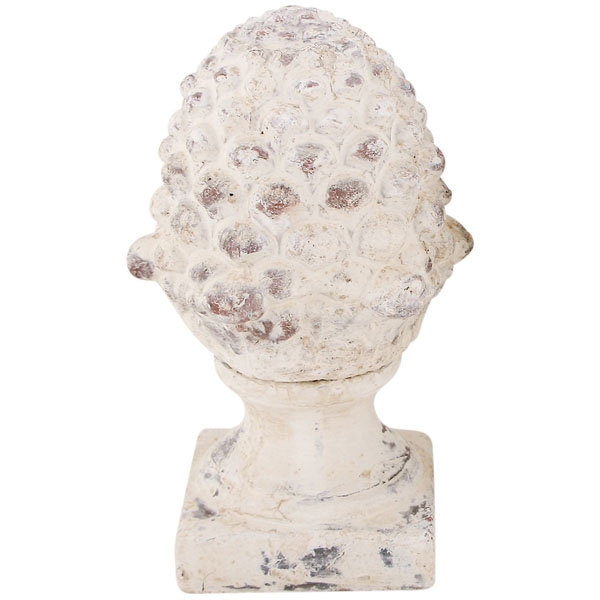 Zapfen Valo, creme/weiß, 21x19,5x35,5 cm Zement