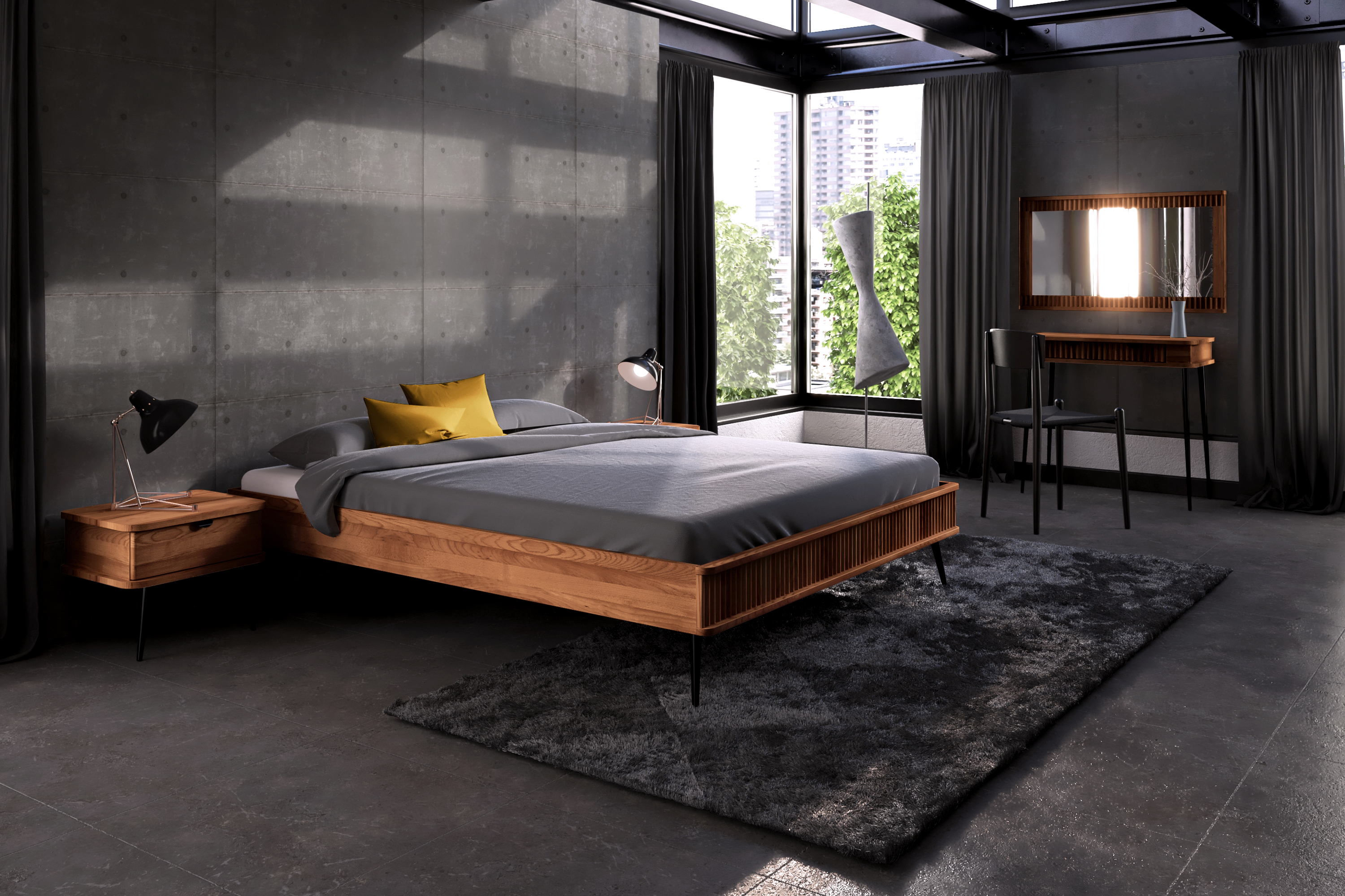 Nachtschrank mit 1 Schublade / Kula 2804