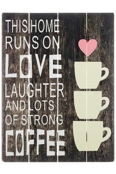 Holzschild Coffee Love