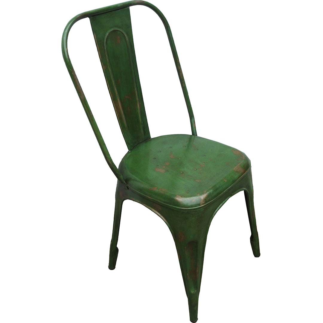 LIVING Stuhl hoher Rückenlehne - Antikgrün