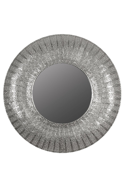 Spiegel Zala, mit Metallrahmen, rund