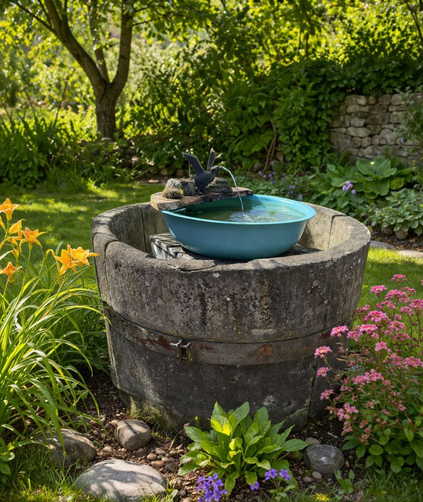 Fonte Antica Sandsteinbrunnen – Historischer Gartenbrunnen mit Charakter