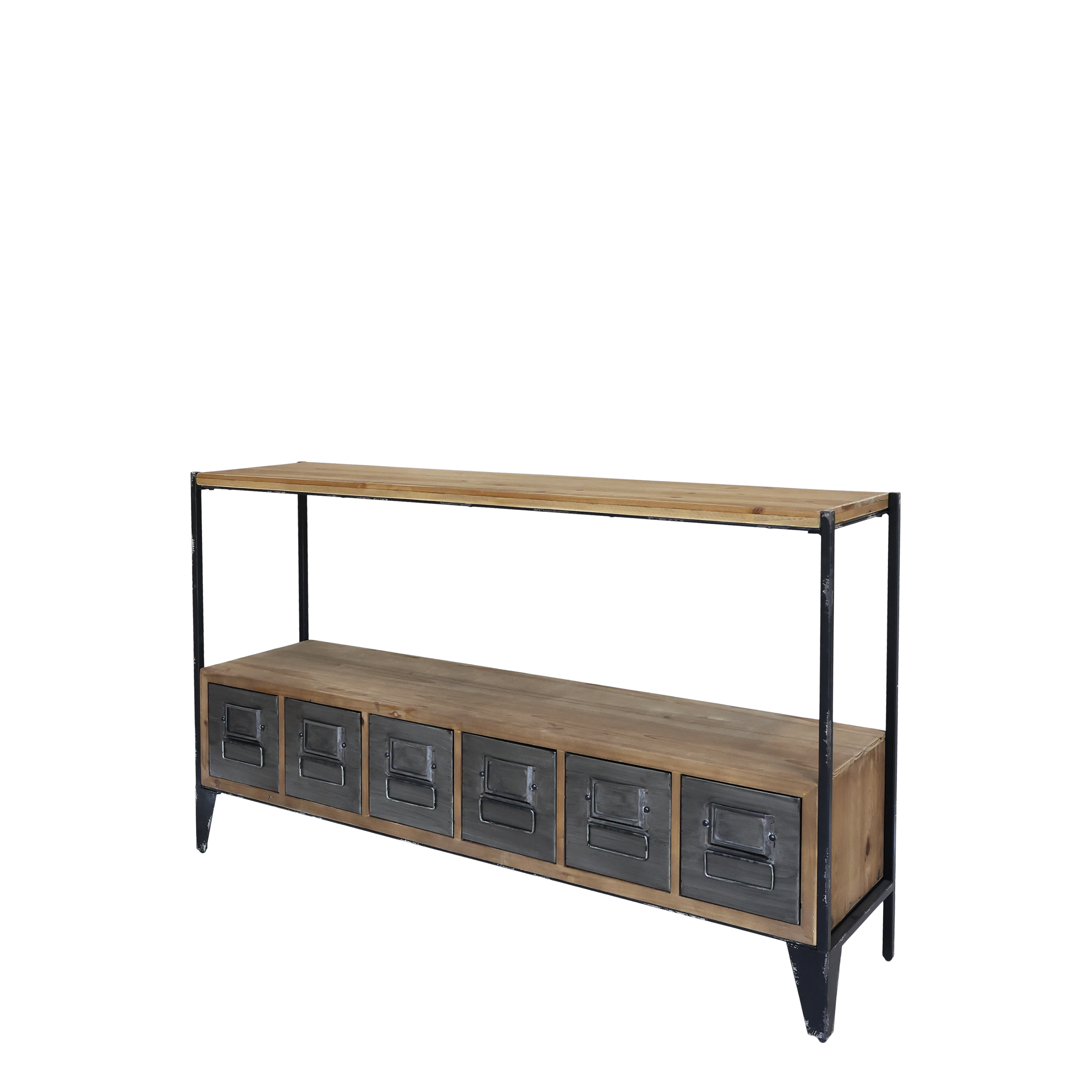 Industrial Schranktisch mit 6 Schubladen – Chic Antique Dänemark