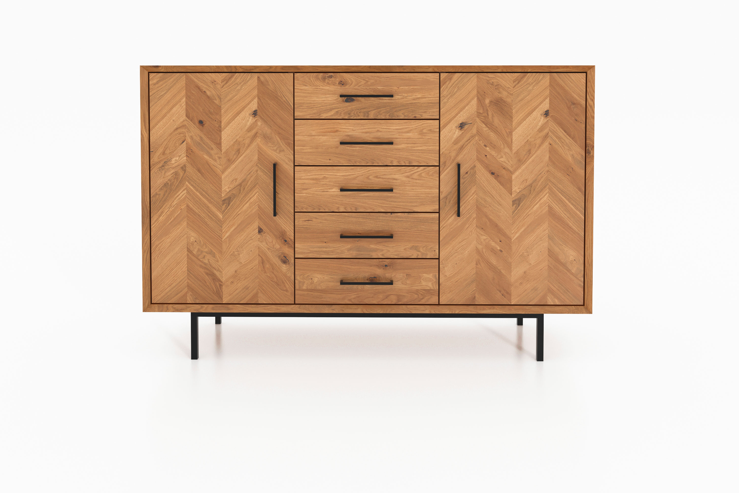 große Anrichte - Sideboard 5 Schubladen & 2 Türen / Abies 2748 große Anrichte - Sideboard 5 Schubladen & 2 Türen / Abies 2748