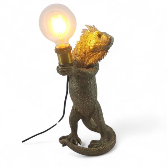 Tischleuchte „Sir Gecko“ – Chamäleon Designlampe mit Charakter