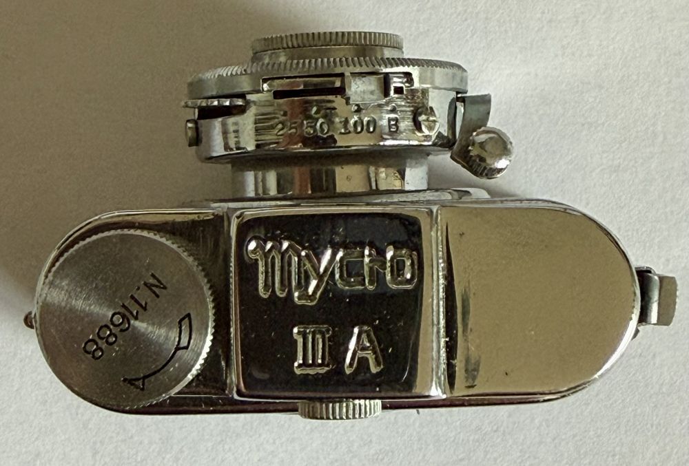 Miniaturkamera „MYCRO 111A“ mit Originalverpackung, Anleitung & Ledertasche