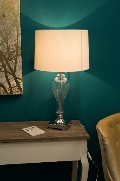 Tischlampe aus Kristallglas Lorena