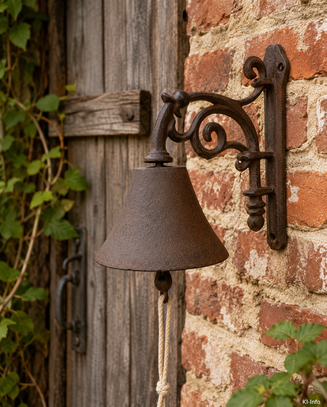 „CAMPANO“ – Wandglocke aus Gusseisen im Antik-Look